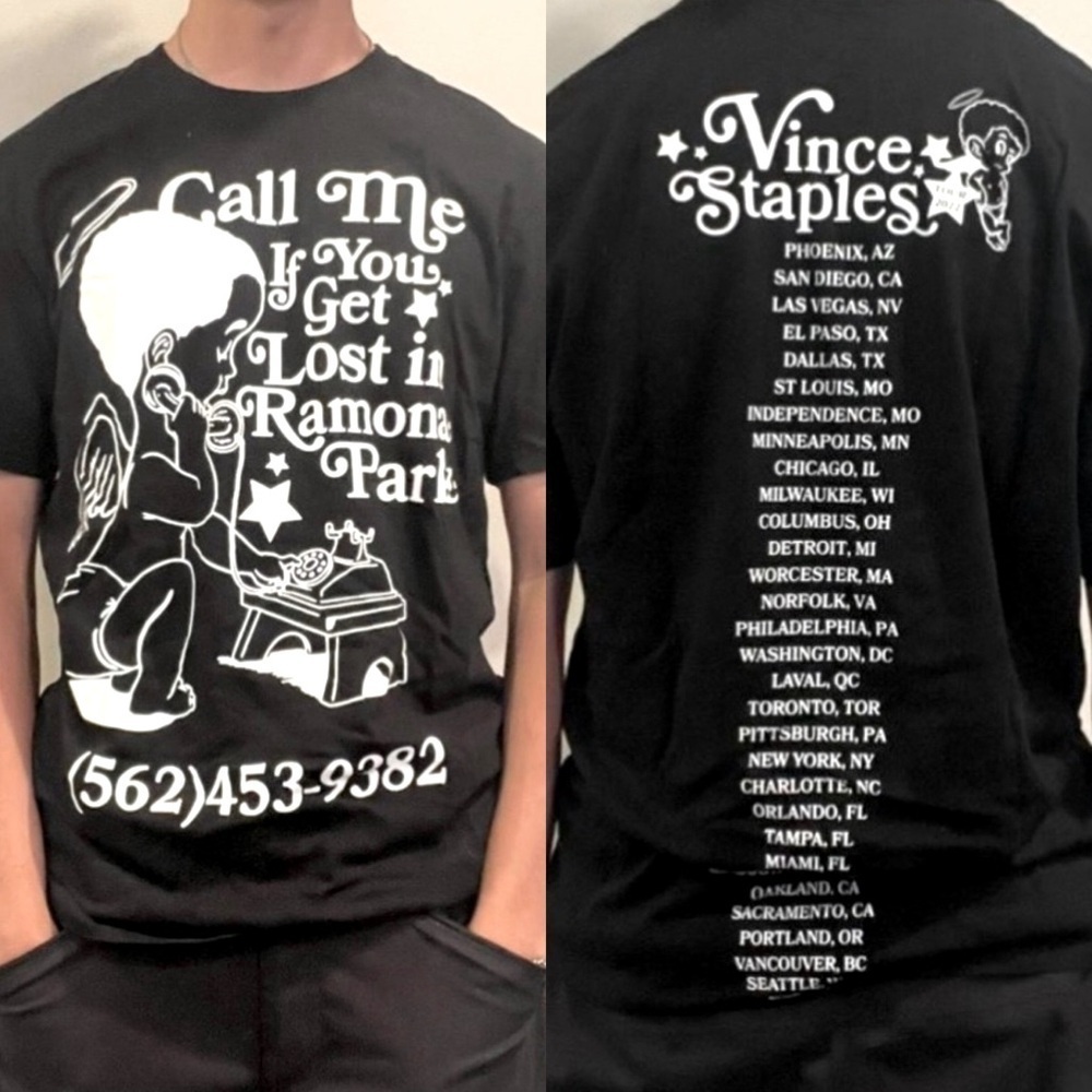 Official Vince Staples Ramona Park Broke My Heart 2022 Tour Shirt